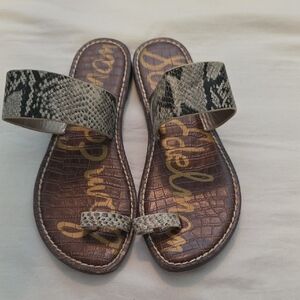 Sam Edelman Snake Print Sandals